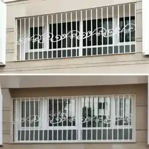 حفاظ پنجره مدل گل نیلوفری فرفورژه