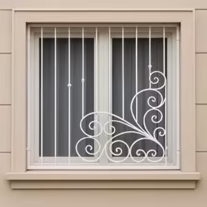 حفاظ پنجره مدل گل پیچ فرفورژه