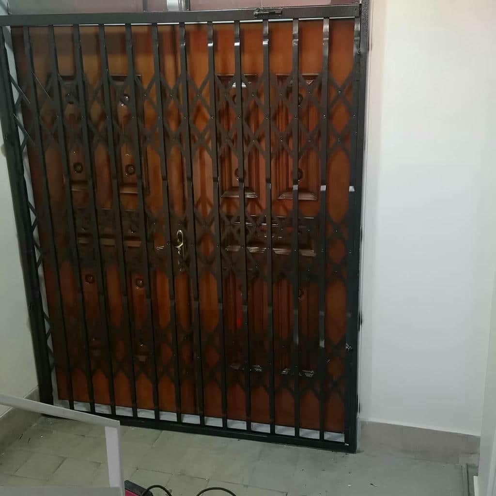 درب حفاظ آکاردئونی دوجداره