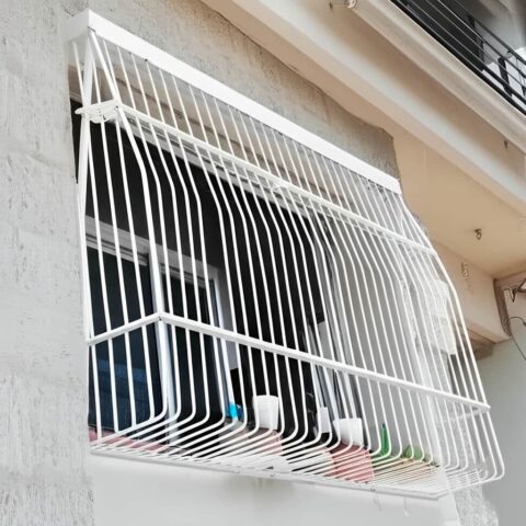 حفاظ پنجره مدل سبدی ارکیده جاگدانی 5 حفاظ پنجره مدل سبدی ارکیده با جاگلدانی کاربردی