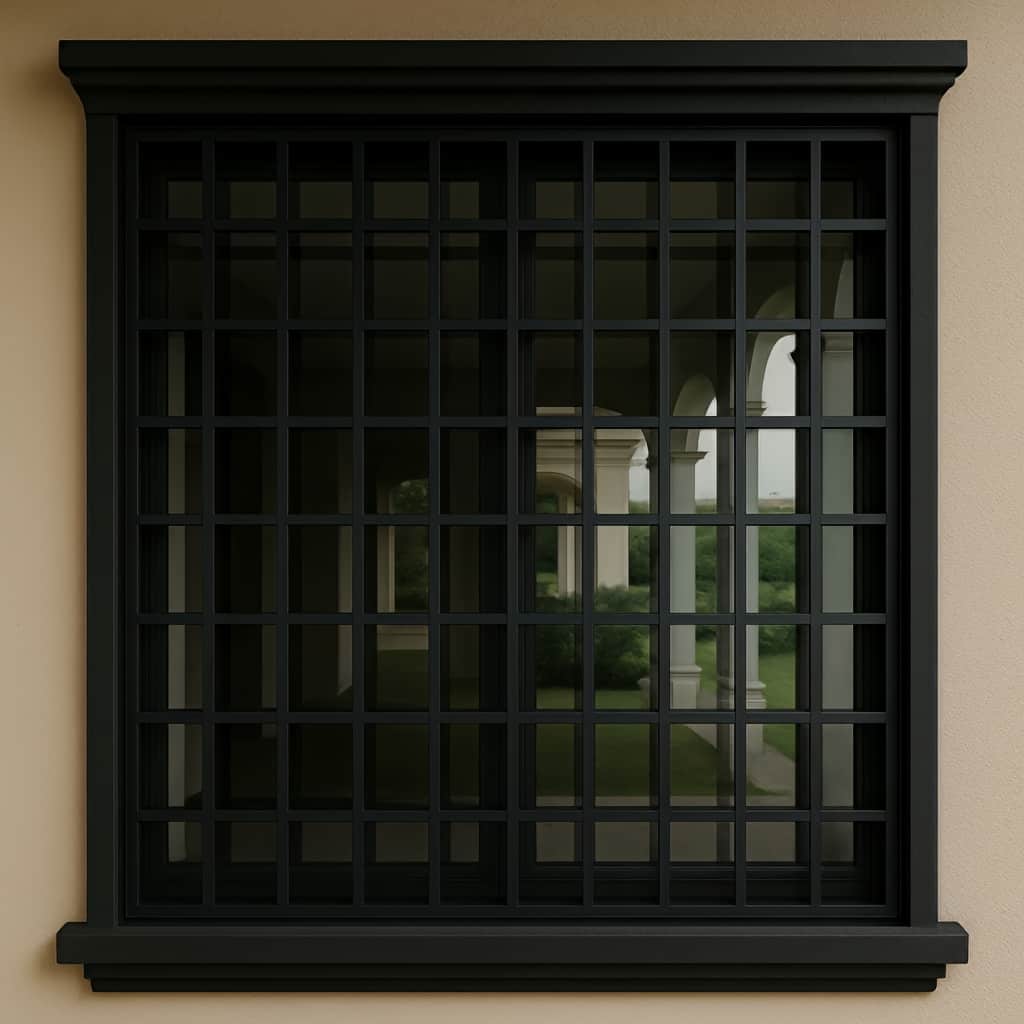 نرده پنجره مدل مربعی