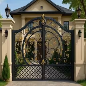 درب فلزی دایره مصور ویلایی