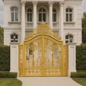 درب فلزی غنچه لوکس باغ ویلا