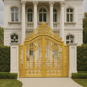درب فلزی غنچه لوکس باغ ویلا