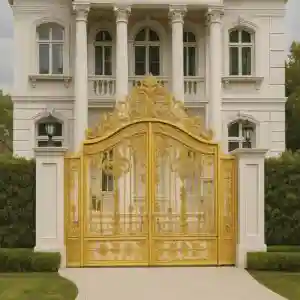 درب فلزی غنچه لوکس باغ ویلا