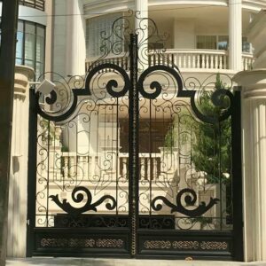 درب فلزی نگین کلاسیک لوکس