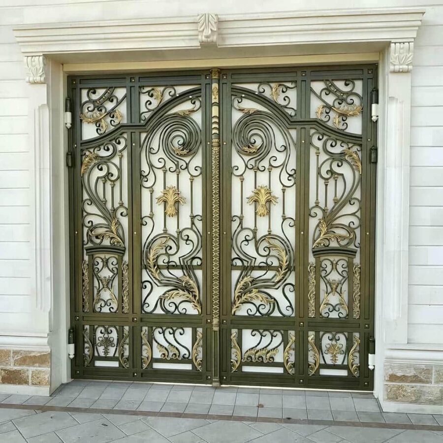 درب حیاط آهنی جدید و ارزان