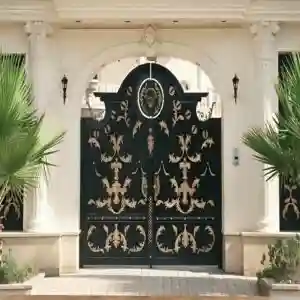 درب حیاط لاکچری فلزی مدرن