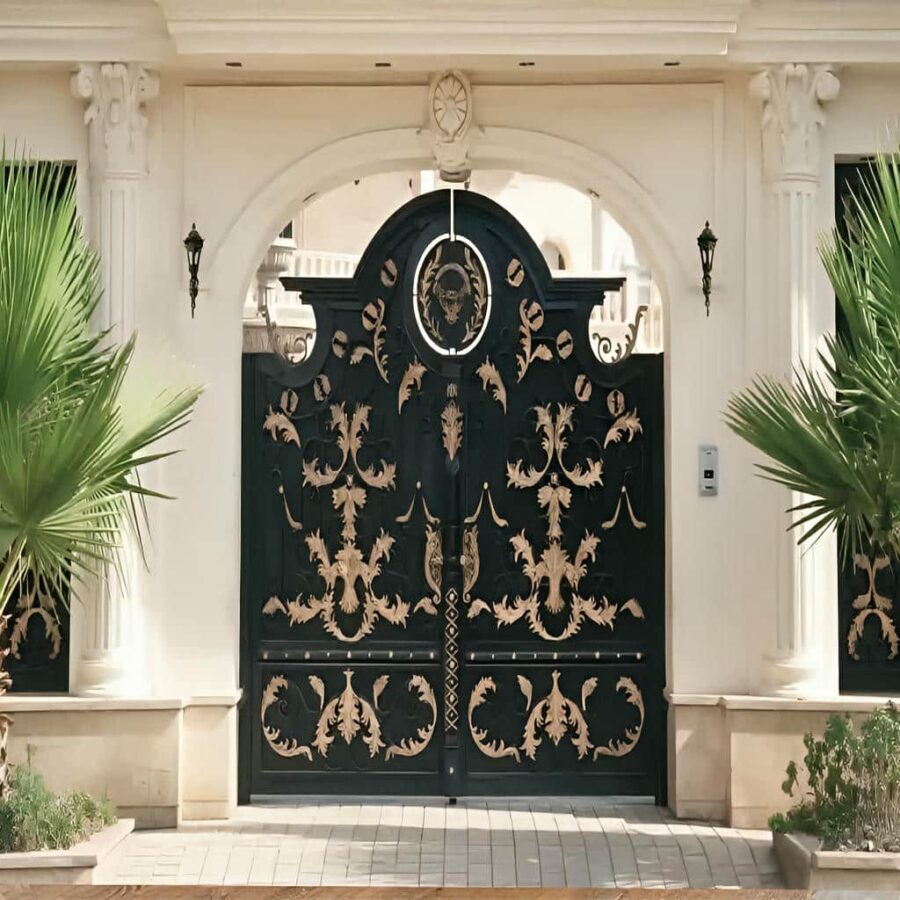 درب حیاط لاکچری فلزی مدرن