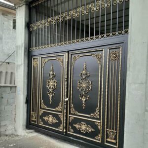 درب فلزی صدفی ورودی ویلایی لوکس