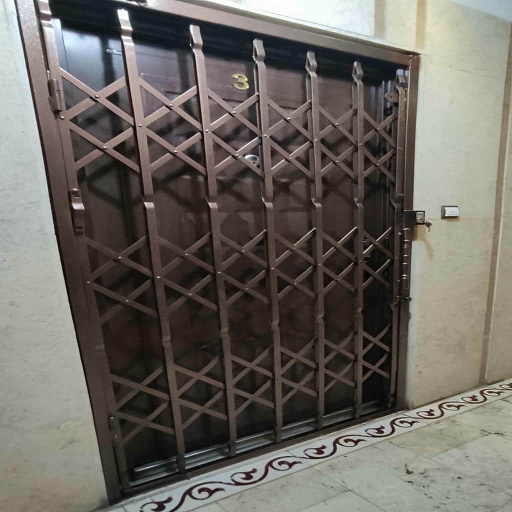 نصب درب آکاردئونی چهارگل در پردیس