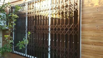 درب آکاردئونی حفاظ خانه در آمل