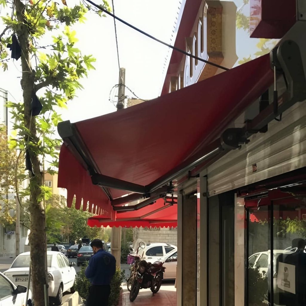 قیمت سایبان برقی اتوماتیک پارچه ضدآب در ساری