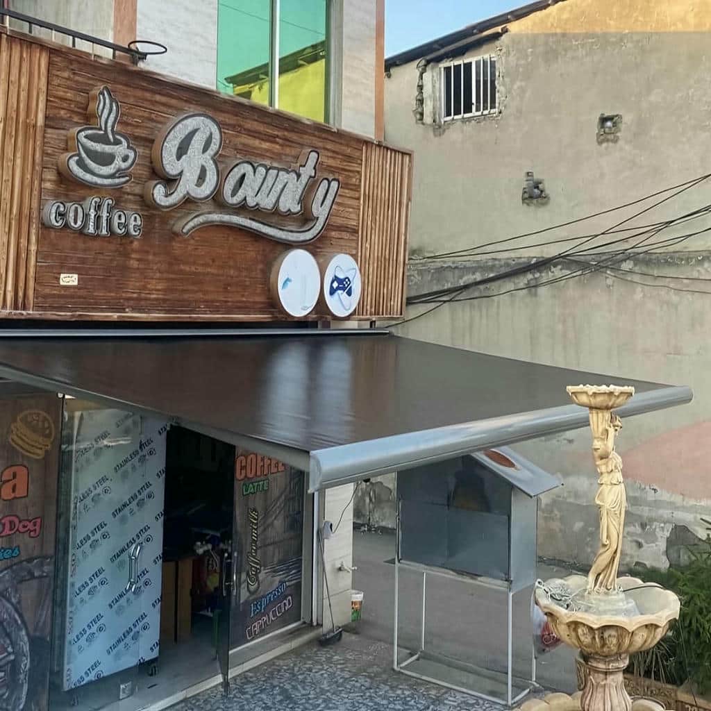 نصب سایبان برقی اتوماتیک پارچه ضدآب در اندیشه