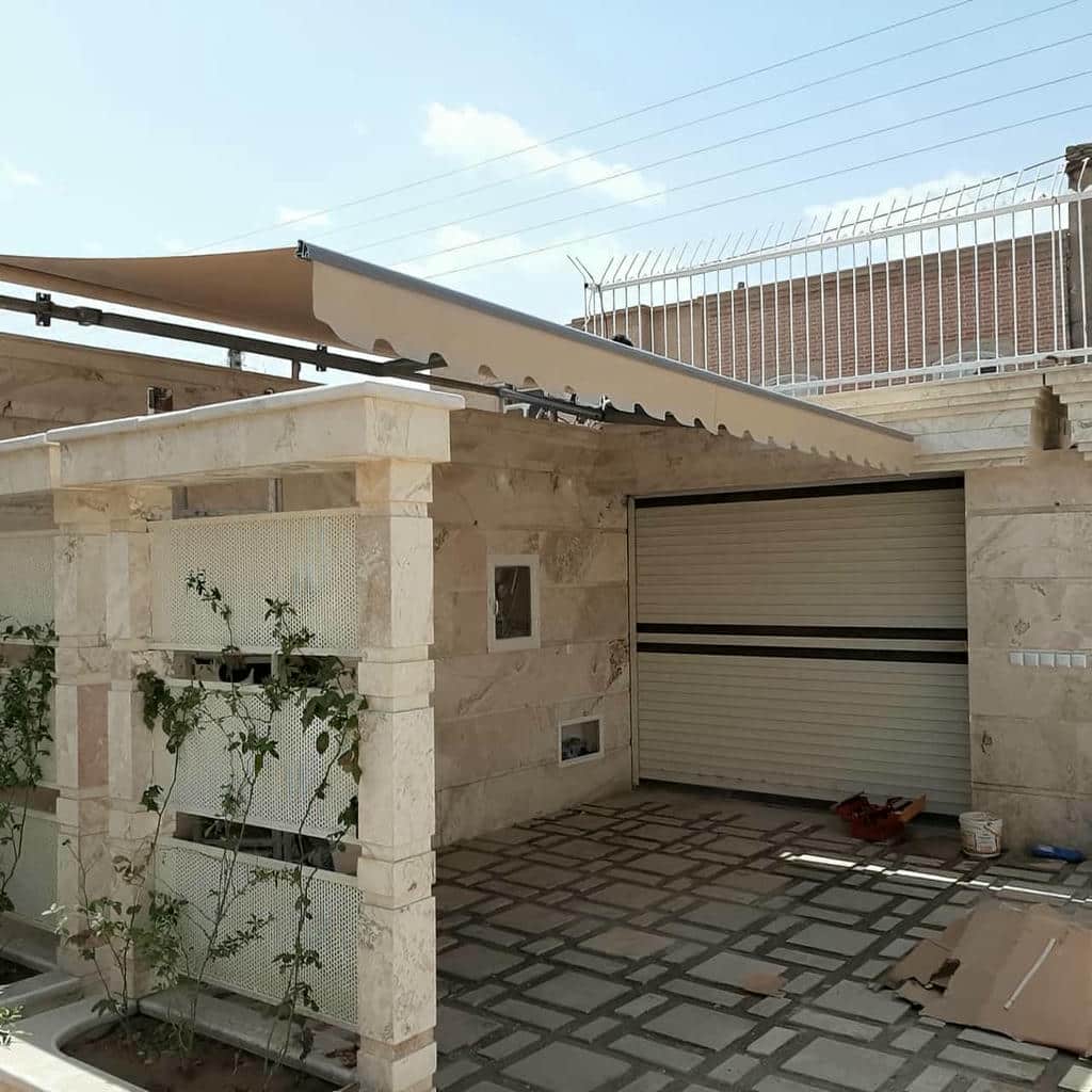 فروش سایبان برقی اتوماتیک پارچه ضد UV در اهواز
