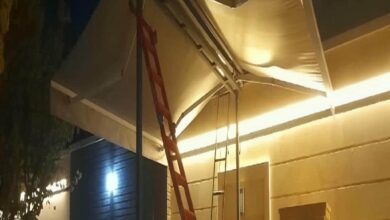 سایبان برقی اتوماتیک در اراک