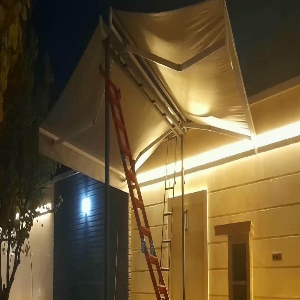 سایبان برقی اتوماتیک در اراک