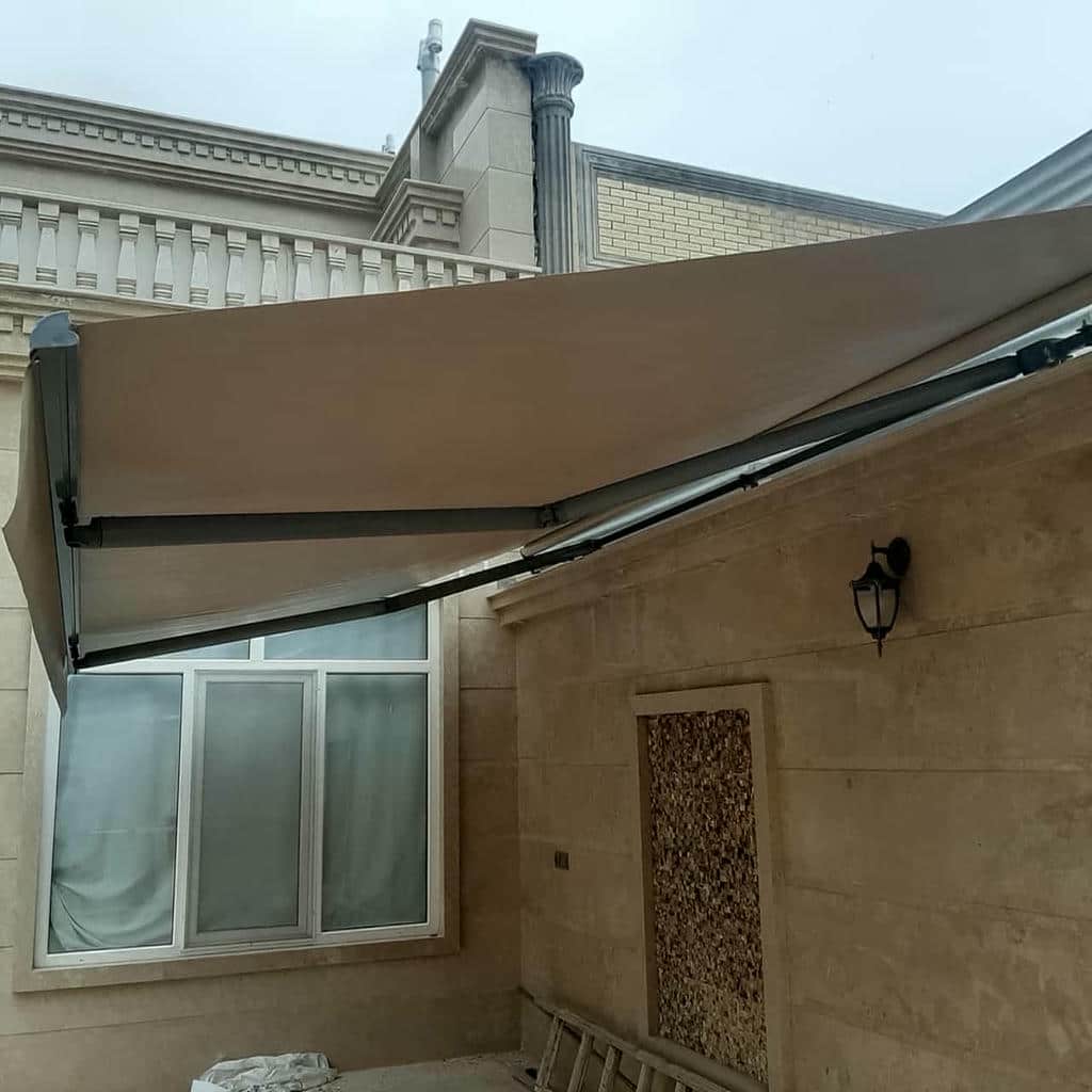 نصب سایبان برقی اتوماتیک موتور قدرتمند در طالقان