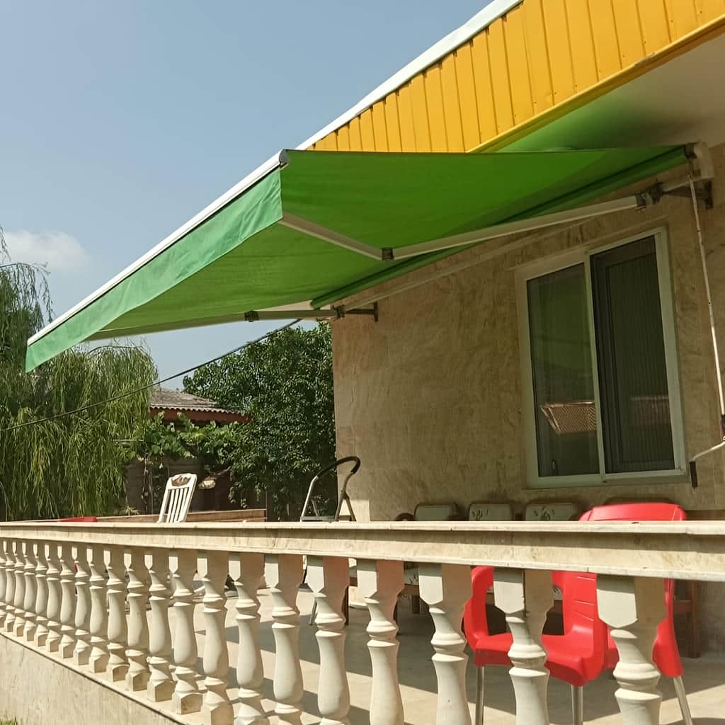 قیمت سایبان برقی اتوماتیک پارچه ضدآب در فیروزکوه