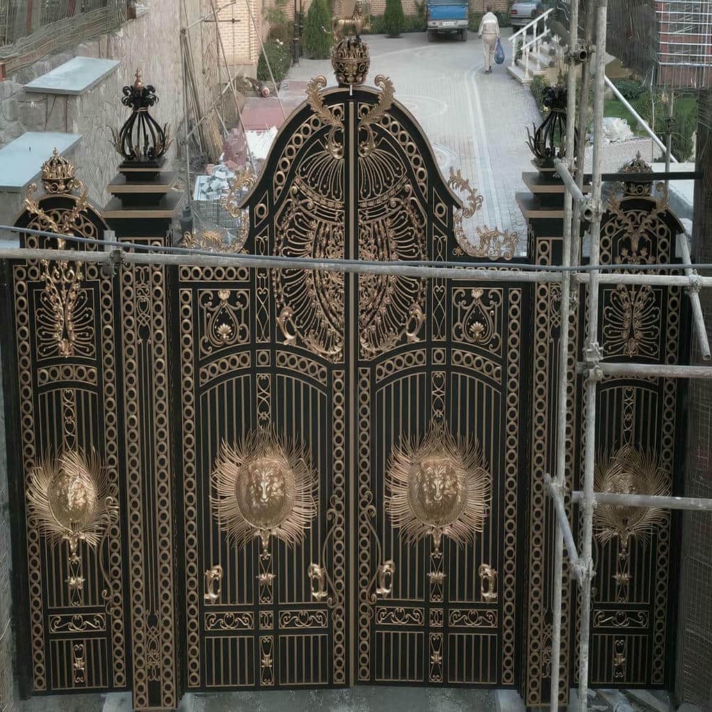 خرید درب حیاط فلزی ویلایی در بومهن