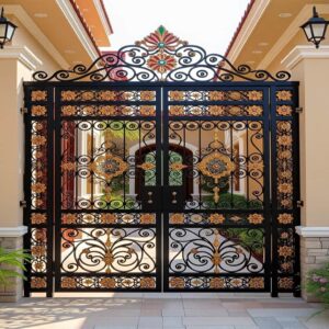 درب حیاط فلزی در اندیشه