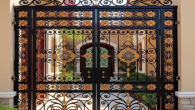 درب حیاط فلزی در اندیشه