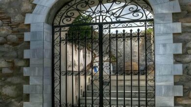 درب حیاط فلزی در استان گیلان