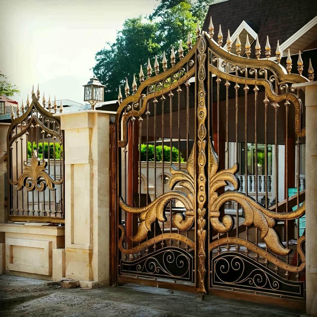 نصب درب حیاط فلزی ورودی باغ در دماوند