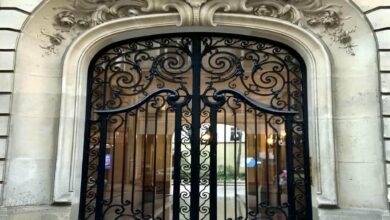 درب حیاط فلزی در تهران
