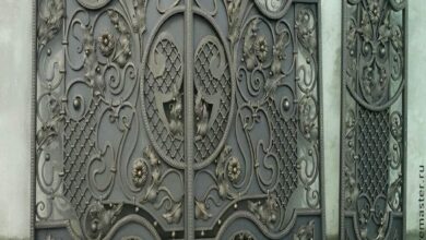 درب حیاط فلزی در بندر انزلی
