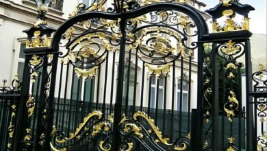 درب حیاط فلزی در نیشابور