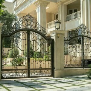 درب حیاط فلزی در قم