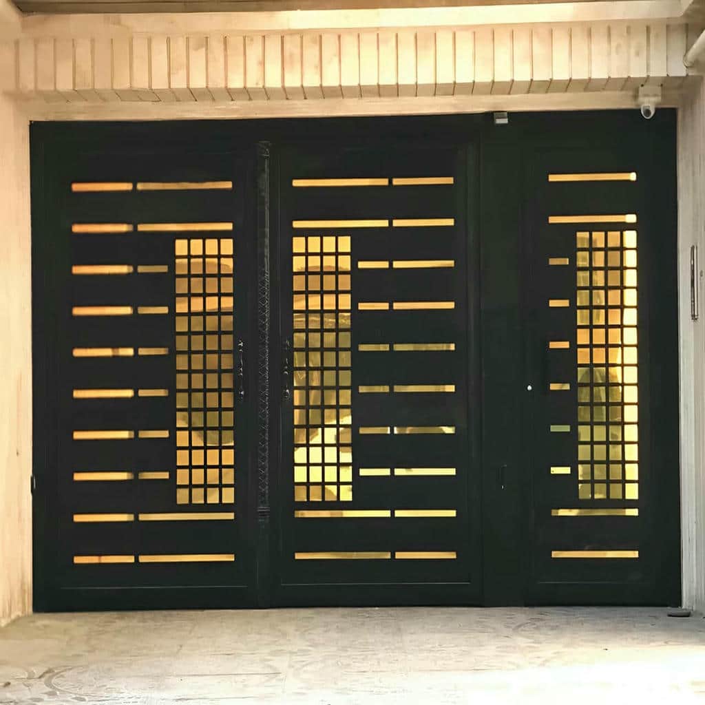 درب حیاط فلزی در یزد