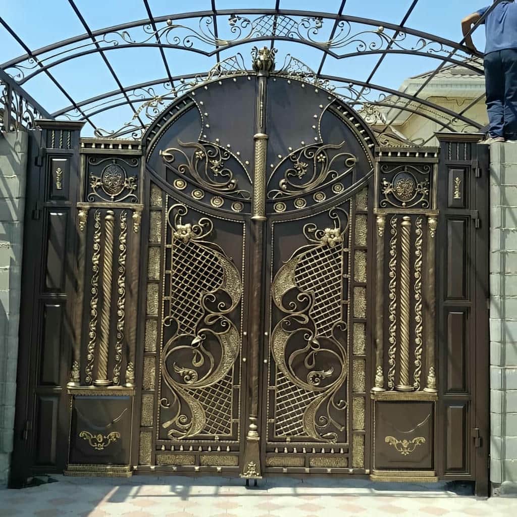 درب حیاط فلزی در کرمان