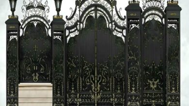 درب حیاط فلزی در طالقان