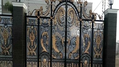 درب حیاط فلزی در بندر دیلم