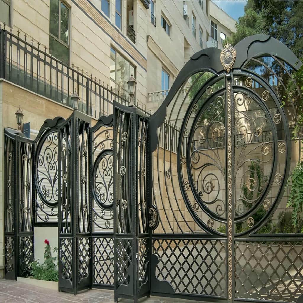 فروش درب حیاط فلزی پروفیل سنگین در استان مازندران