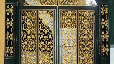 درب حیاط فلزی در قزوین