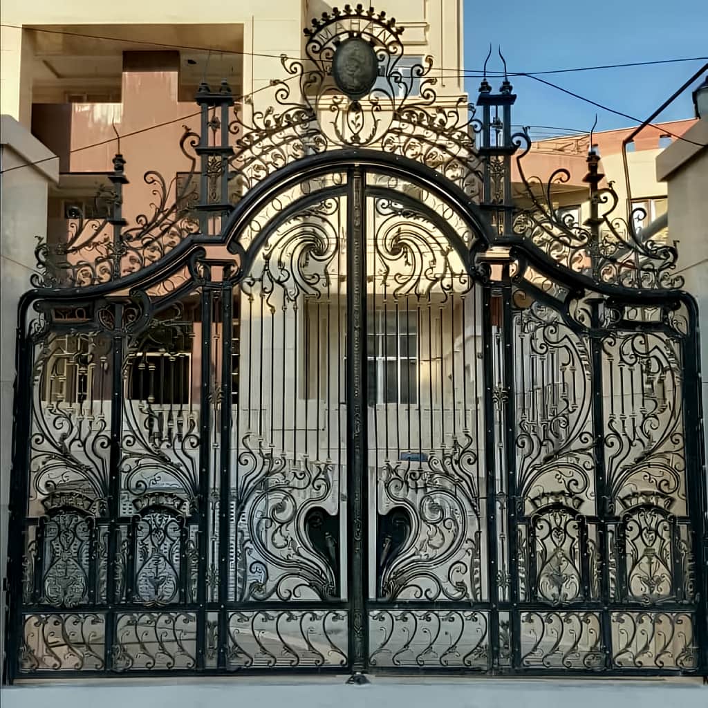 خرید درب حیاط فلزی طرح ساده در دماوند