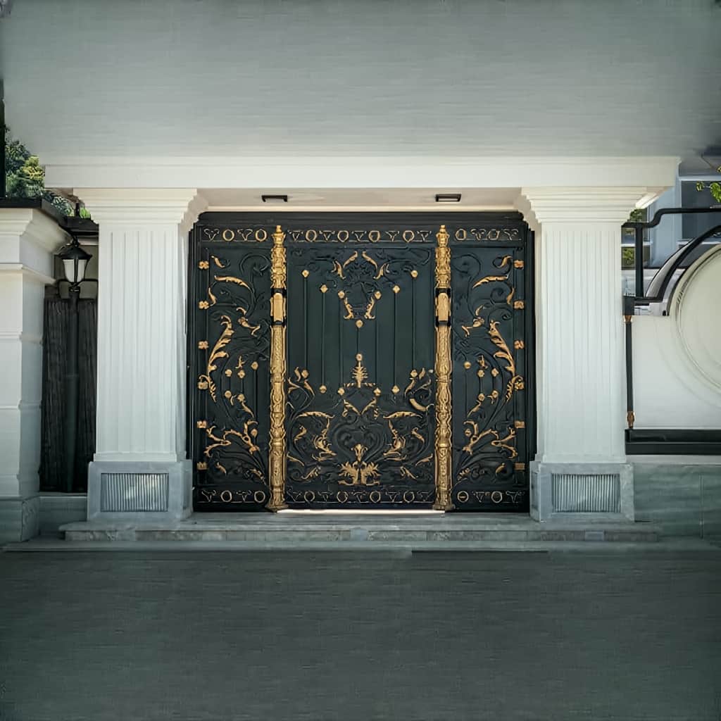 خرید درب حیاط فلزی فرفورژه در نظرآباد