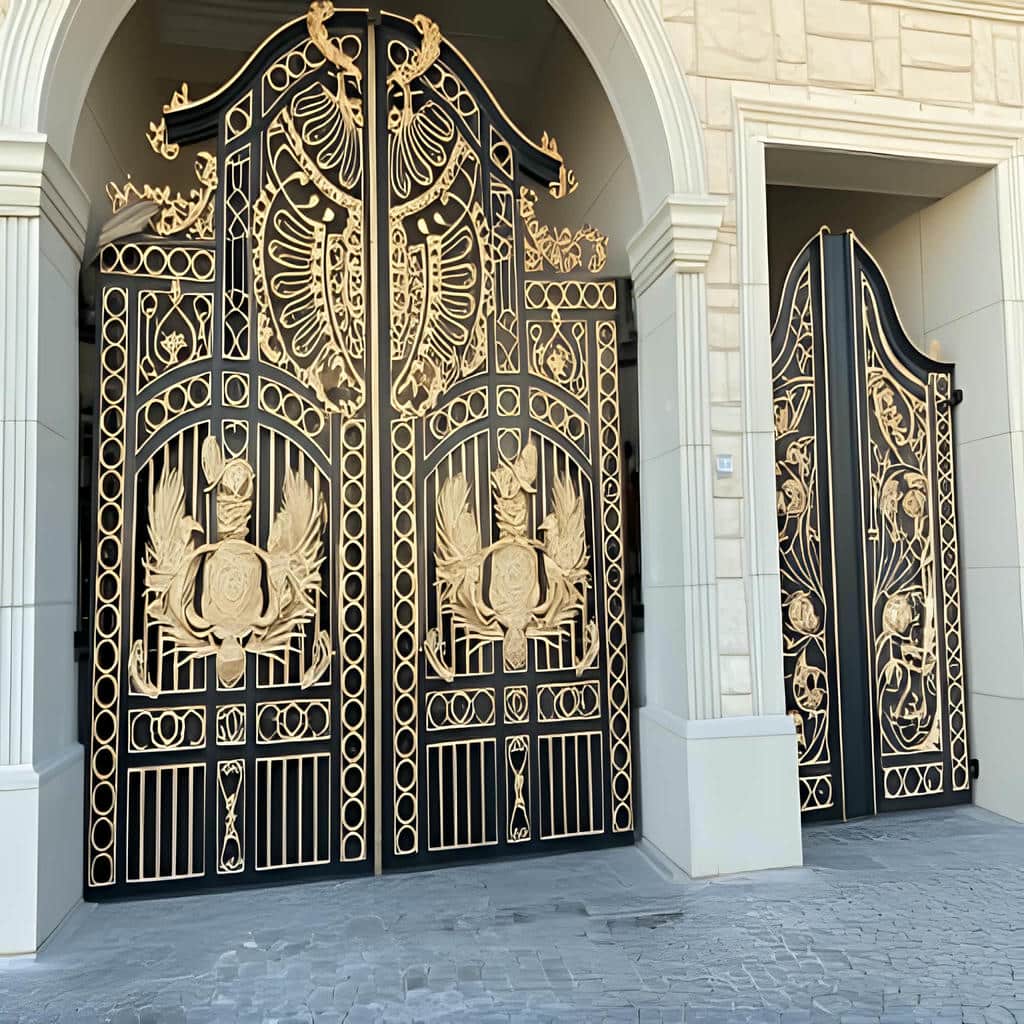 خرید درب حیاط فلزی طرح ساده در شهریار