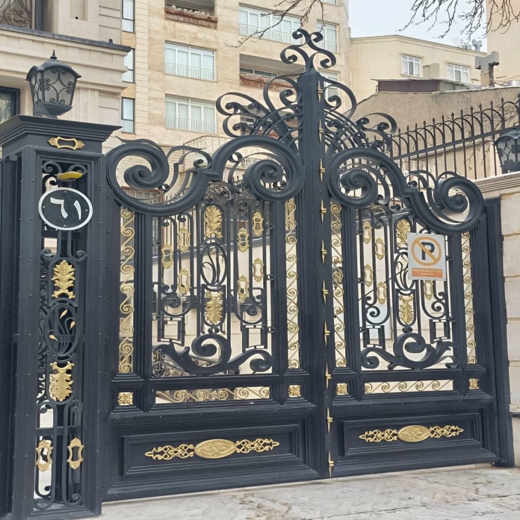خرید درب حیاط فلزی مدرن در بندر لنگه
