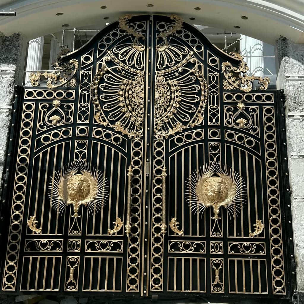 کارخانه درب حیاط فلزی دهانه ورودی در گرگان