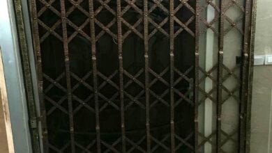 درب آکاردئونی ضد سرقت با قفل ایمنی مقاوم