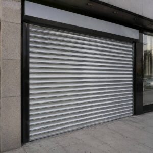 حفاظ کرکره ای برقی پشت درب واحد آپارتمان