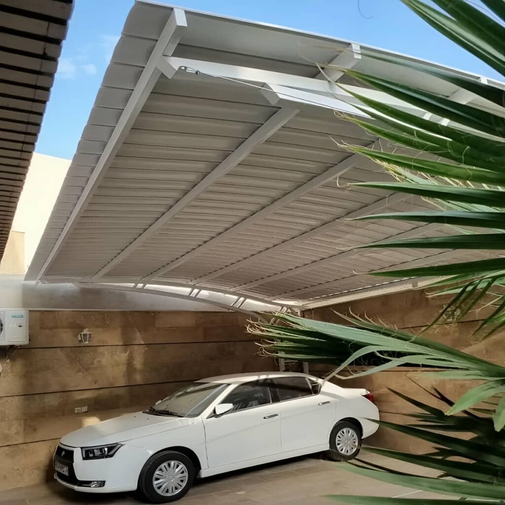 ساخت سقف جمع شونده با پوشش ضدآب