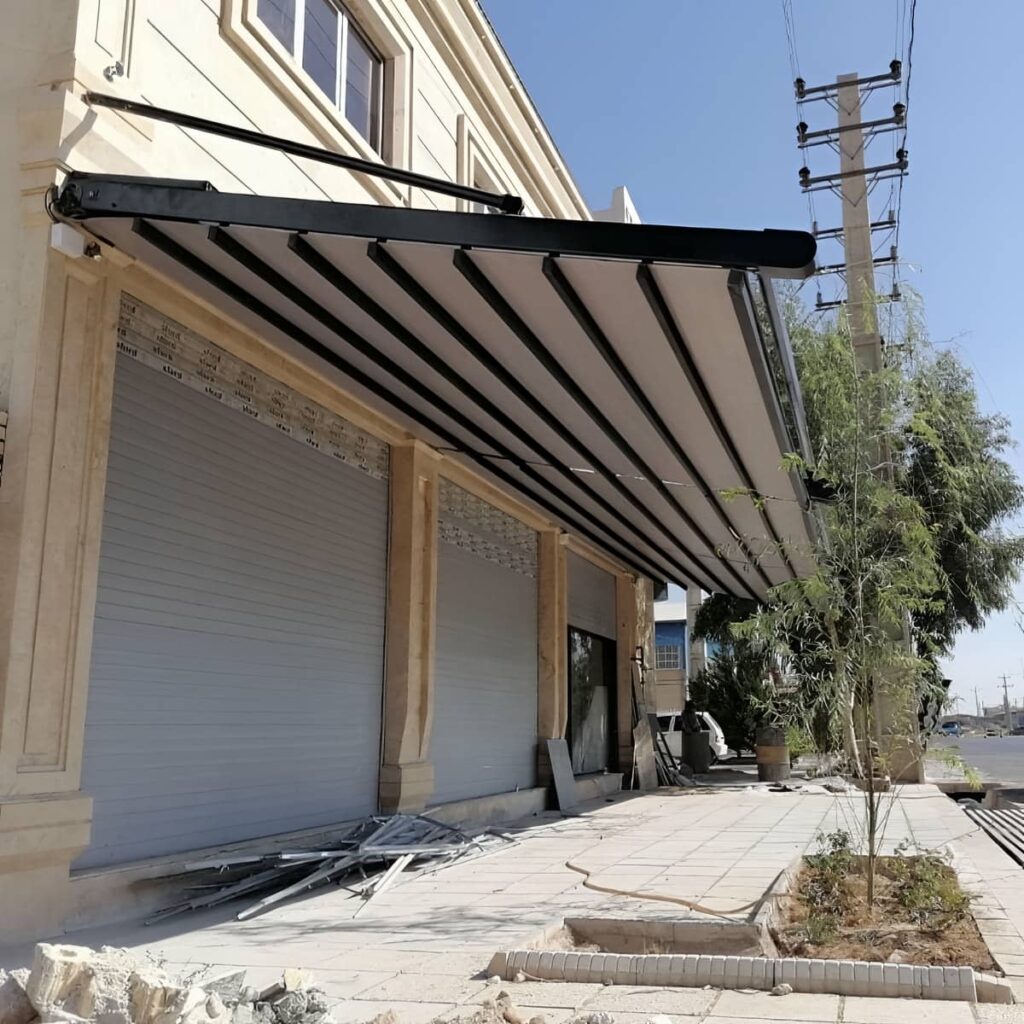 سقف برقی متحرک مناسب حیاط و پارکینگ