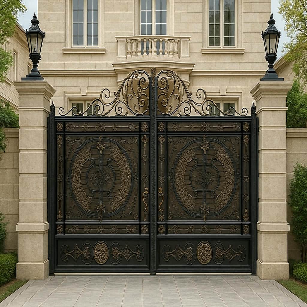 قیمت درب حیاط ساده و شیک