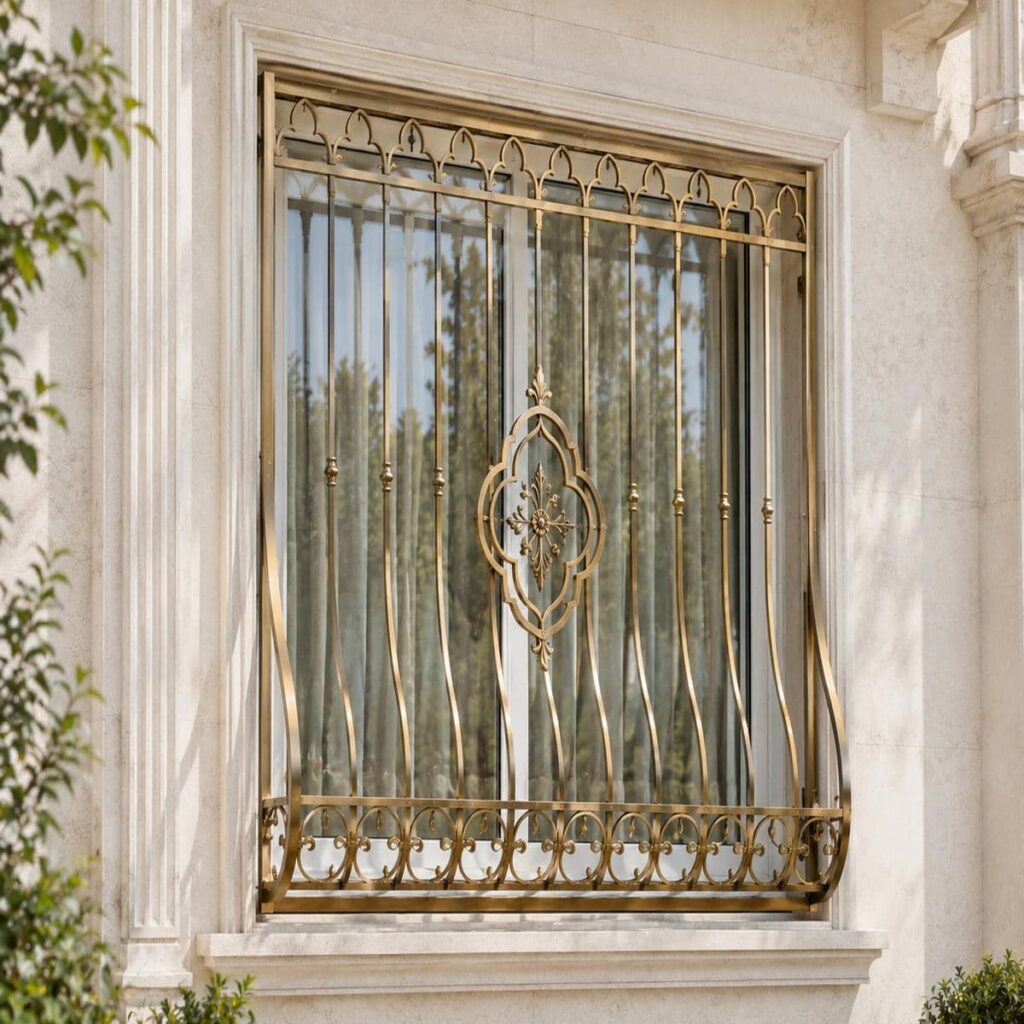 قیمت حفاظ پنجره فرفورژه گل نرده پتینهای قیمت حفاظ پنجره فرفورژه گل نرده پتینهای