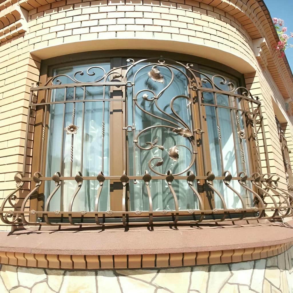 10 طرح حفاظ پنجره فرفورژه گل نرده